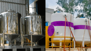 Tanques de Aço Inox Revestidos com Fibra de Vidro