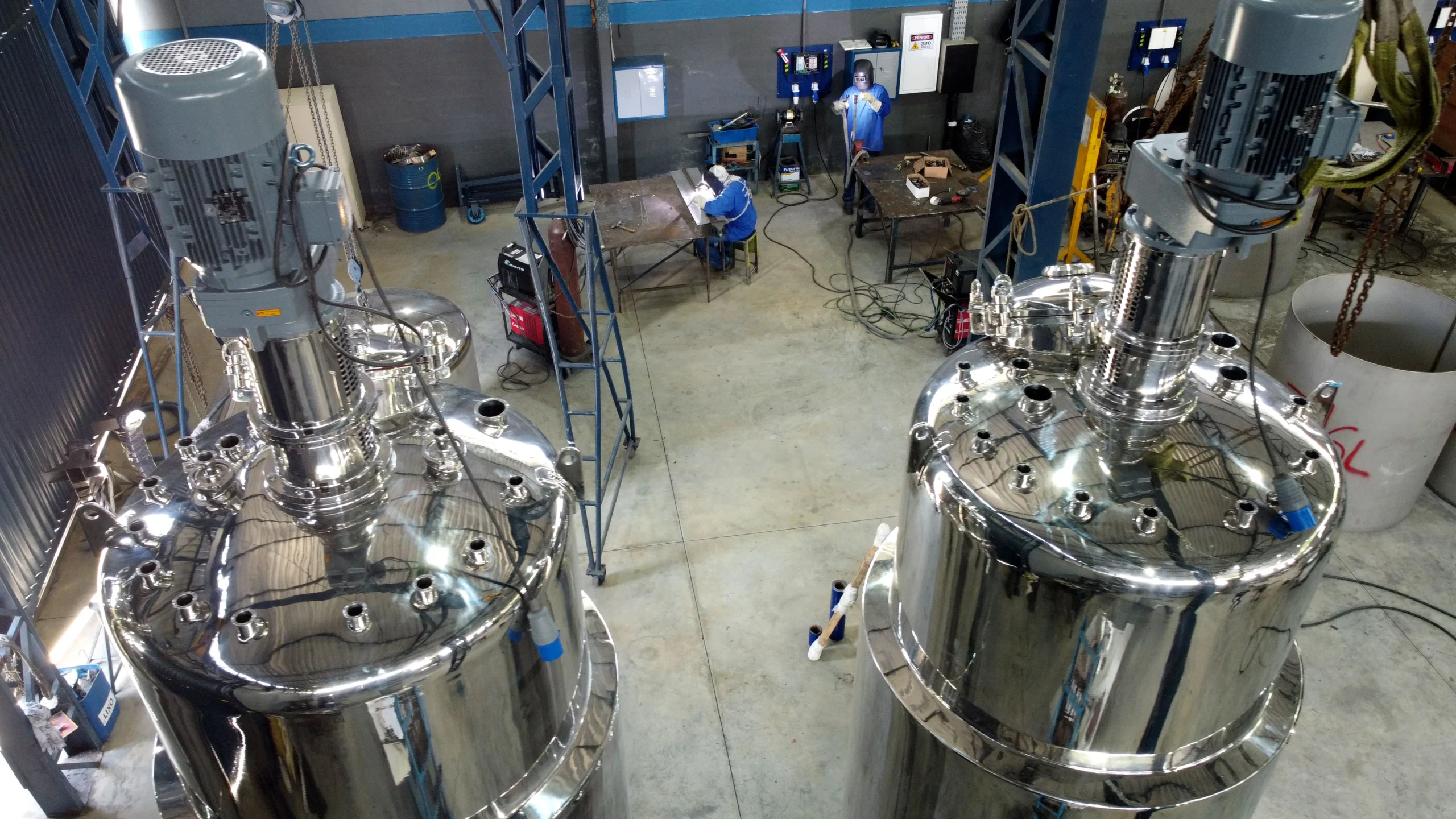 Produção de biorreatores em aço inox - Inox Biaso