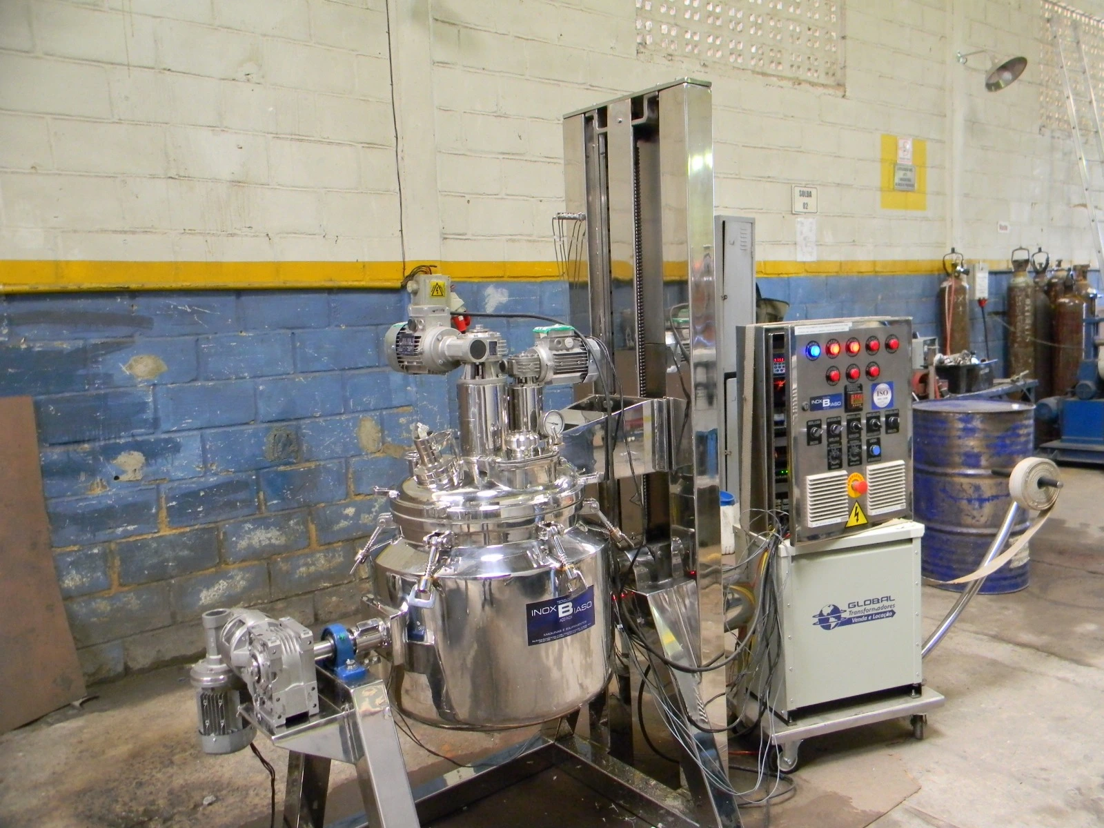 Reator com basculamento em aço inox - Inox Biaso